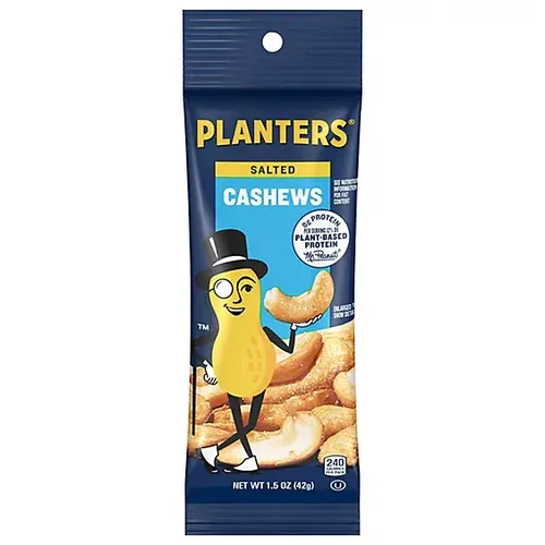 BLUE DIAMON PLANTERS SALTED CASHEWS 42G