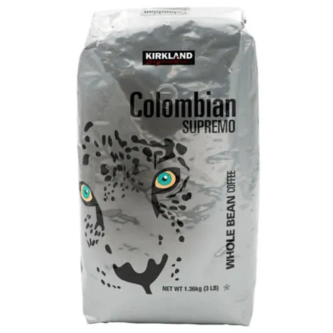 KIRLAND SIGNATURE COLOMBIAN COFFE WHOLE BEANS