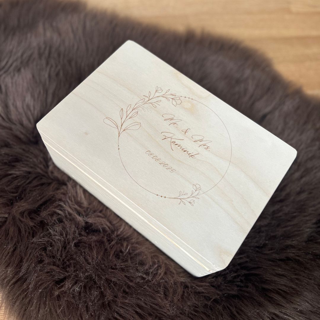 Erinnerungskiste "Hochzeit-Kranz"