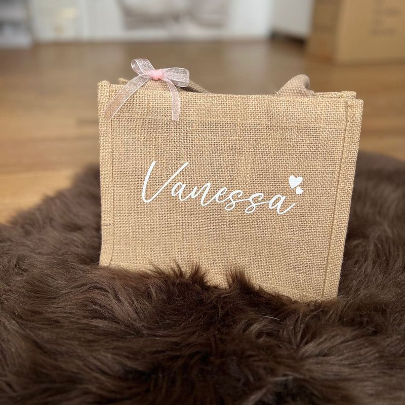 Jute-Tasche "personalisiert"