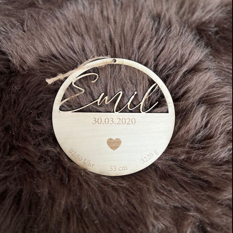 Holzschild "Herzenskind"