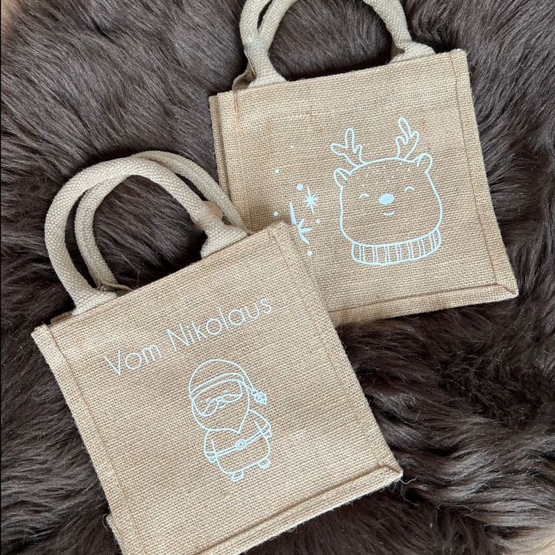 Jutetasche - vom Nikolaus