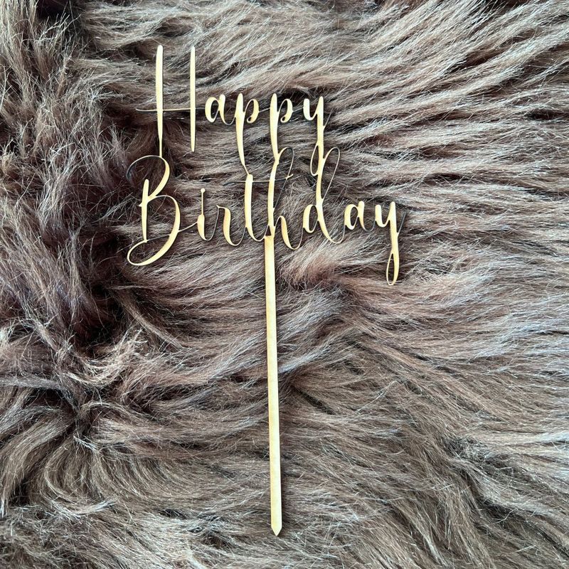 Cake Topper "Happy Birthday"