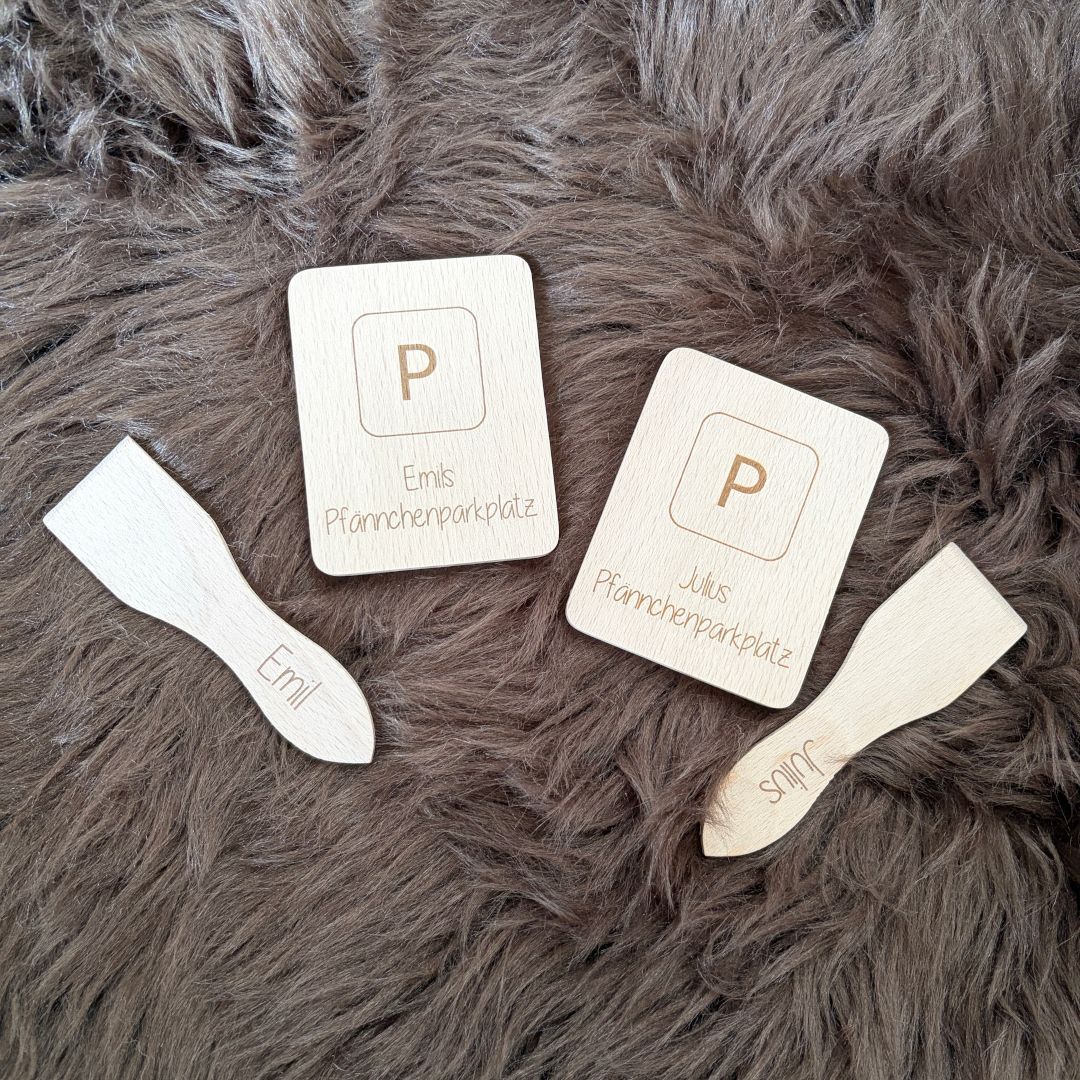 Personalisierter Pfännchen-Parkplatz – Ordnung mit Stil am Raclette-Abend
