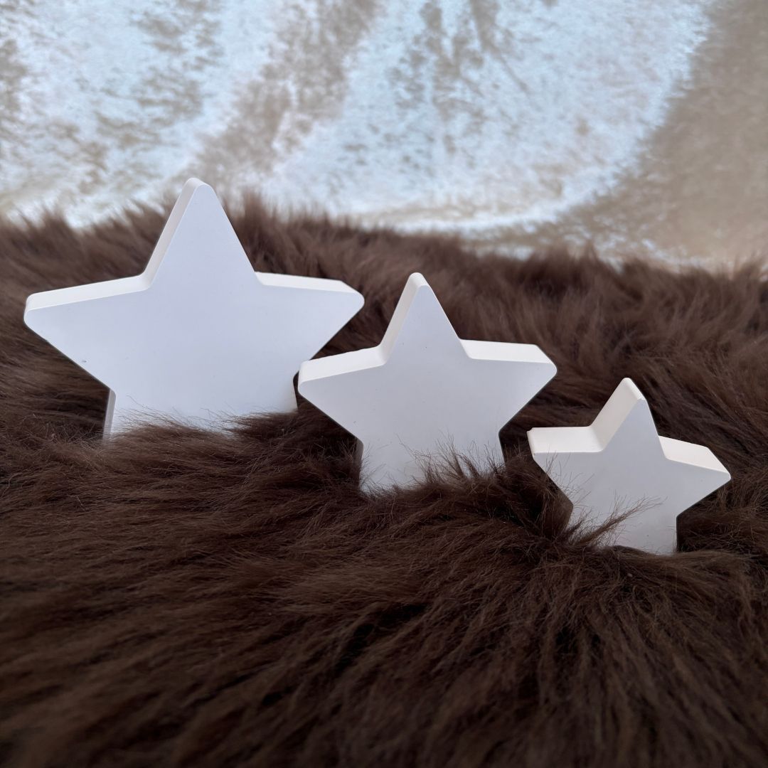 Keraflott Sterne (3 Größen, Weiß)