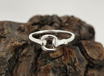 Equestrian Silver Snuffle Ring – Handcrafted Snuffle Design Sterling Silver Band
