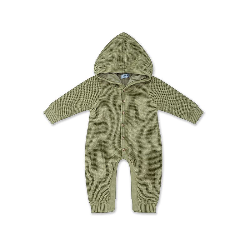 Sailing Baby Strick-Overall SL-Coco mit Kapuze – 100% Baumwolle – Gefüttert & Schadstofffrei – Für Jungen – Weich & Bequem – Frühling, Herbst, Winter