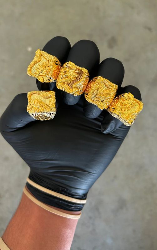 24K DRAGON RING