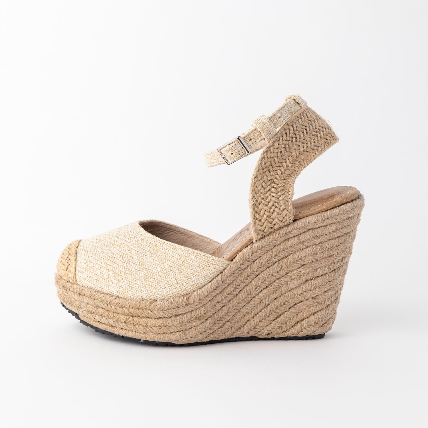 ALPARGATAS CREMA NATURAL ALTAS