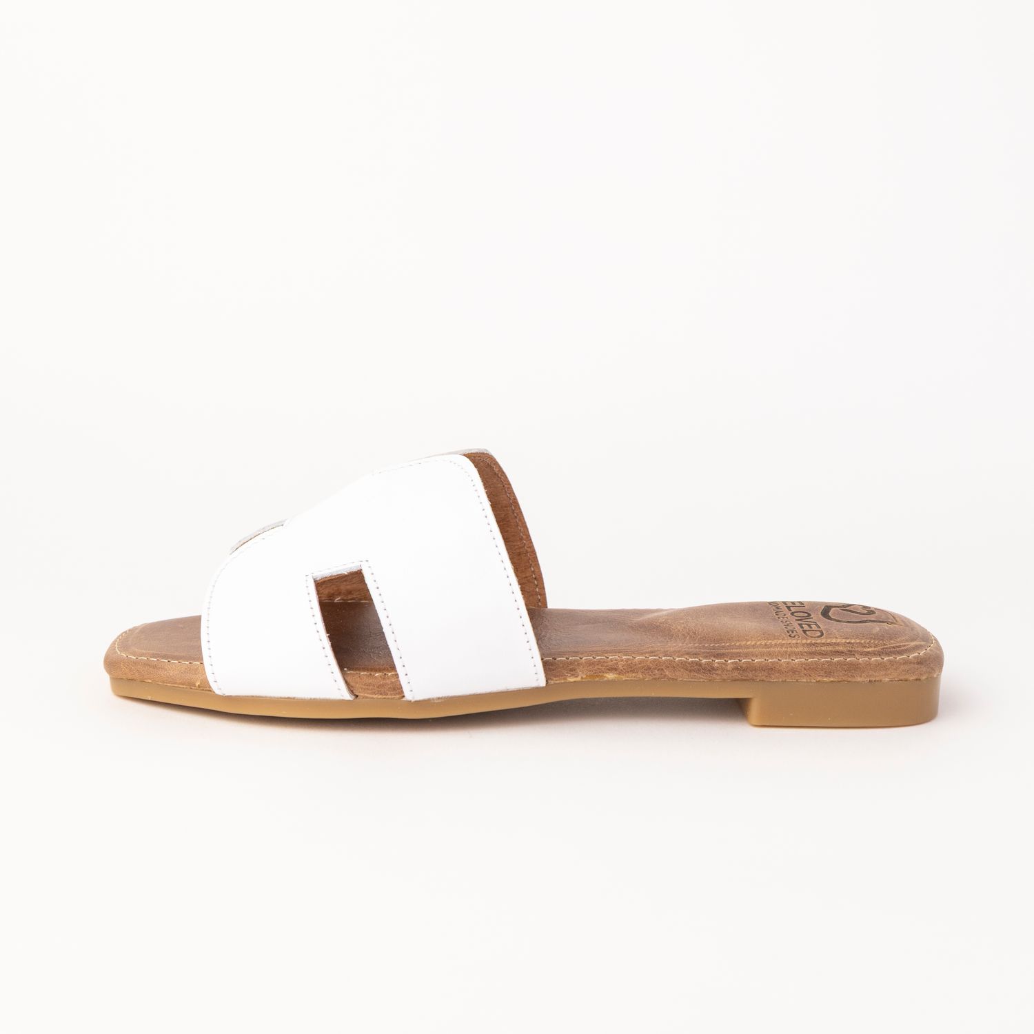 SANDALIAS CUERO BLANCAS
