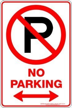 Carpark No Parking P Span Arrow