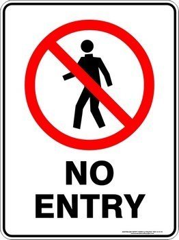 Prohibition No Entry