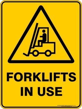 Warning Forklifts In Use