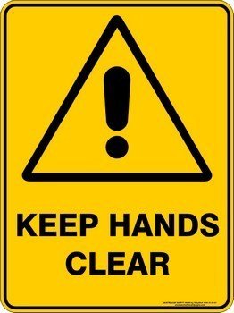 Warning Keep Hands Clear