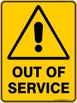 Warning Out Of Service