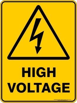 Warning High Voltage
