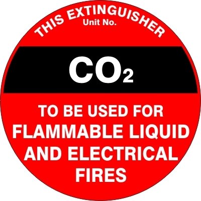 Fire Extinguisher Id Marker Co2