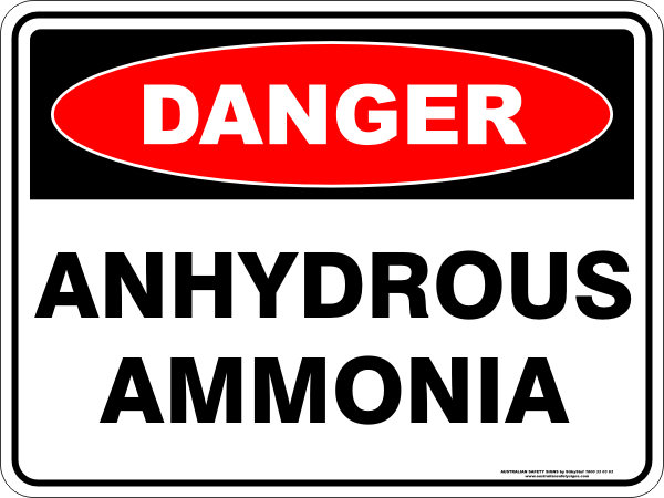 Danger Anhydrous Ammonia