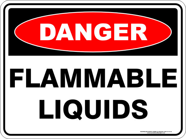 Danger Flammable Liquids