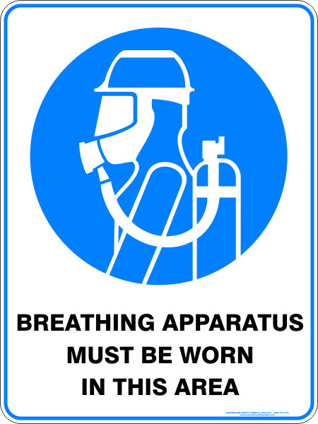 Mandatory Breathing Apparatus Must Be Worn In This Area