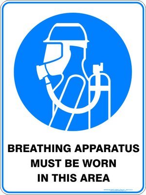 Mandatory Breathing Apparatus Must Be Worn In This Area