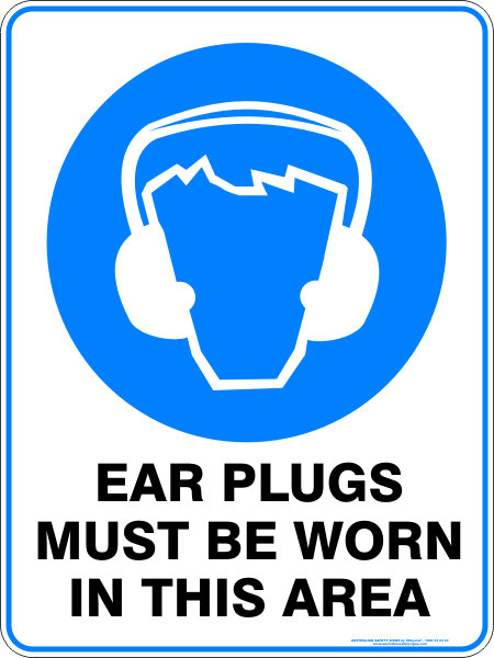 Mandatory Ear Plugs Must Be Worn In This Area