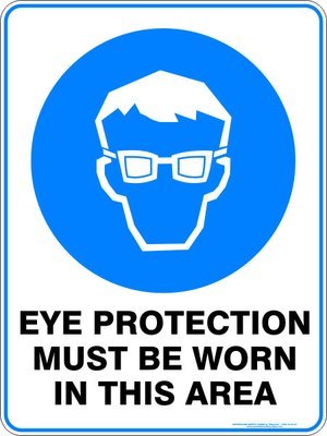 Mandatory Eye Protection Must Be Worn In This Area