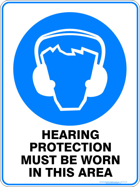Mandatory Hearing Protection Must Be Worn In This Area