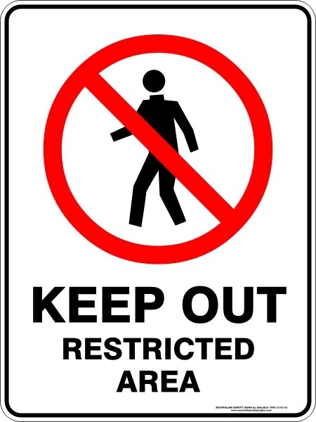 Prohibition Keep Out Restricted Area
