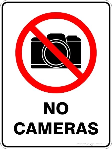 Prohibition No Cameras