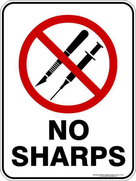 Prohibition No Sharps