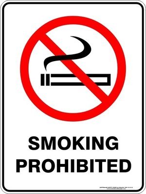 Prohibition Smoking Prohibited