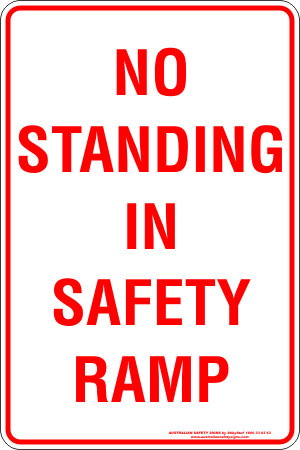 Carpark No Standing In Safety Ramp