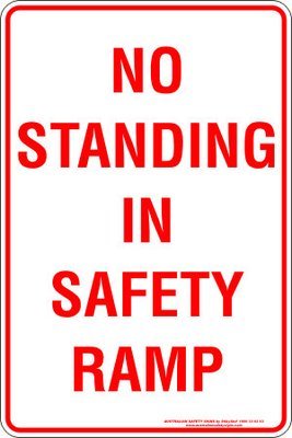Carpark No Standing In Safety Ramp