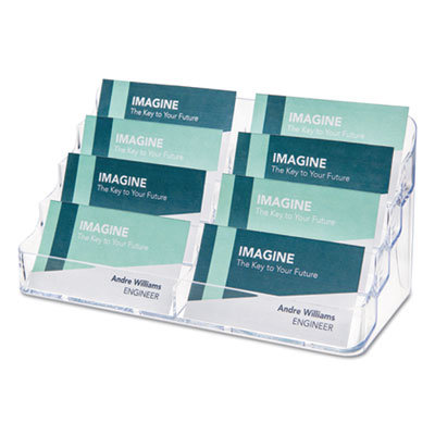 Business Card Multi-Pocket Holder, Landscape Desktop 8 Pocket. 70801