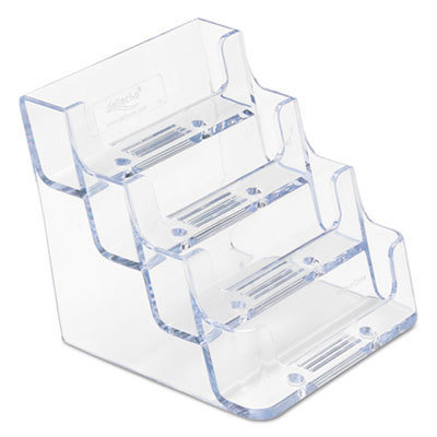 Business Card Multi-Pocket Holder, Landscape Desktop 4 Pocket. 70841