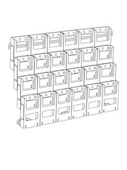 Brochure Holder DLE 4 teir by 6 wide..Lit Loc. 771921