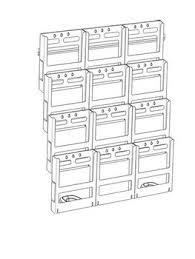 Brochure Holder A4 4 Tier X 3 Wide . . Lit Loc. 772021
