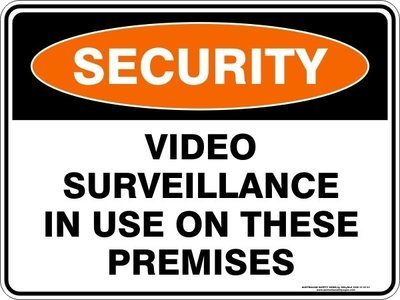 Security Video Surveillance In Use On These Premises