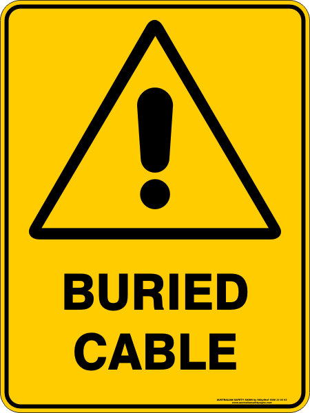 Warning Buried Cable