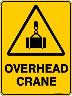 Warning Overhead Crane