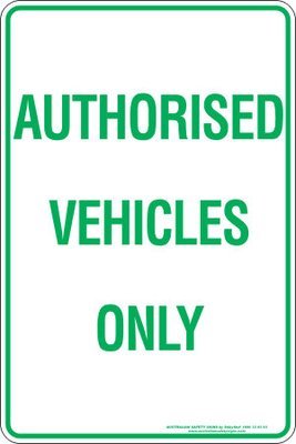 Carpark Authorised Vehicles Only