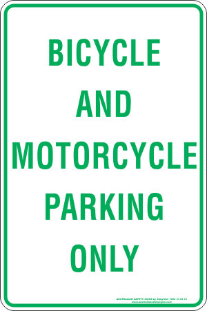 Carpark Bicycle And Motorcycle Parking Only
