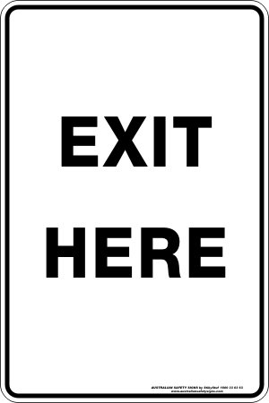 Carpark Exit Here