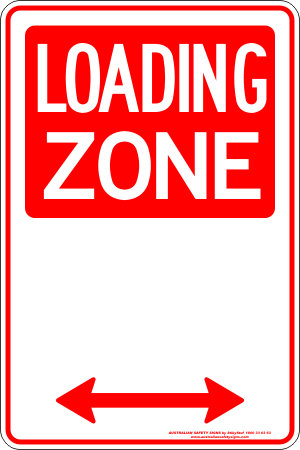 Carpark Loading Zone Span Arrow