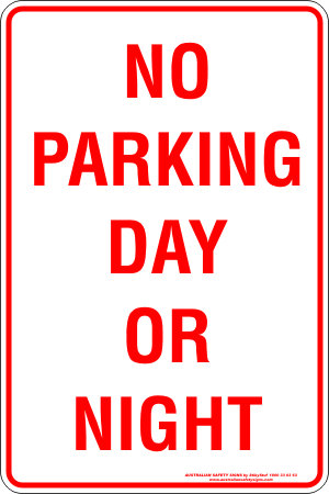 Carpark No Parking Day Or Night