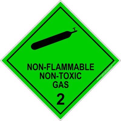 Non-Flammable Non-Toxic Gas 2 Black