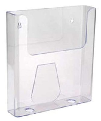 A4 Budget (keyhole) Wall mounting Brochure Holder. Full Carton of 20 only 86610