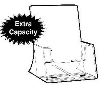 DLE Single Pocket, Portrait, Wall Mounting Brochure Holder. Free standing. Extra Capacity. 39332