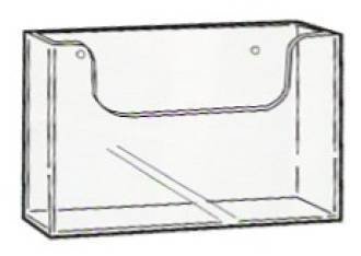 A5 Single Pocket, Landscape,  Brochure Holder. Wall Mounting Flat back. Premium Range 76601W